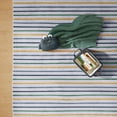 thumbnail image 2 of Mainstays Kids Tufted Yellow and Green Stripe Washable Area Rug, 4' x 6', 2 of 6