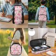 thumbnail image 3 of Yspwyqan Pink Bow Backpack Set for Kids, 4Pcs with Lunch Box Pencil Case Water Bottle Bag, Deer Head 17 Inch Lightweight Bookbag Fits 13 Inch Laptop for Elementary Middle School, 3 of 7