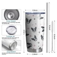 thumbnail image 6 of 20 Oz French Bulldog Coffee Tumbler Double Wall Insulated Stainless Steel Water Bottle | Metal Reusable Thermoses Flask with Cup Cap | Leak & Sweat Proof with Anti-Dust Lid, 6 of 7