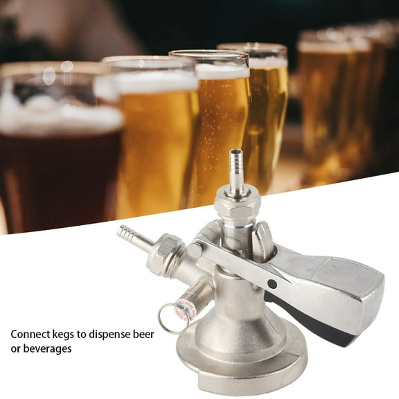 A Type Keg Coupler Stainless Steel Beer Keg Dispenser Connector Dispensing Equipment Accessory
