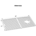 thumbnail image 2 of Ruvati USA RVA41033BK 28 x 14 in. Silicone Bottom Grid Sink Mat for Sinks - Black, 2 of 7