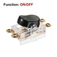 thumbnail image 5 of Uxcell 8mm Waterproof Appliance Switch, AC 250V 3A ON/OFF Inline IP65 for Lamp Black 3Pack, 5 of 5