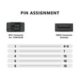 thumbnail image 1 of stanreset Car 6 Pin to 16 Pin OBDII Adapter Replacement DC 12V Detachable Automotive Connector Extender Extension Cable Accessories, 1 of 6