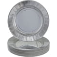 thumbnail image 1 of Heavy Duty Disposable Plates - 7.5" Small Paper Plates - Metallic Silver Party Plates - 18 PC - Ruffled Collection, 1 of 3