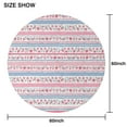 thumbnail image 6 of Pioneer Flower Round Tablecloth 60" X 60",Wrinkle Wipeable Table Cloth for Kitchen Dining Room Picnic Patio Party, 6 of 6