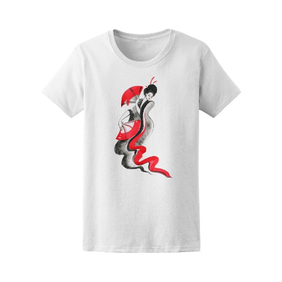 Traditional Geisha With Fans Tee Women's -Image by Shutterstock