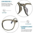 thumbnail image 3 of Blue Light Blocking Glasses Women Men Computer Gaming Square Glasses Protection Anti Eyestrain, 3 of 5