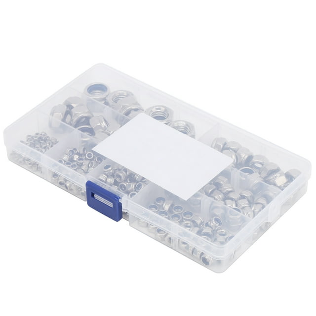 Anti-Loose Nuts Set,, 281Pcs Self-Locking Nuts Kit Durable To Use, Stainless Steel Nuts Set, Laboratory School For Home For Factory