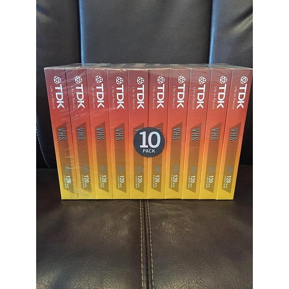 T120RVAXS10 120 Minute Standard Video Tape - 10 Pack (Discontinued by Manufacturer)