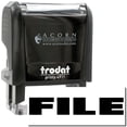 thumbnail image 1 of Self-Inking Bold Font File Stamp, Trodat Printy 4911, Press and Print Stamping, Impression Size 5/8" x 1-1/2", Up to 10,000 Impressions - Black Ink, 1 of 10