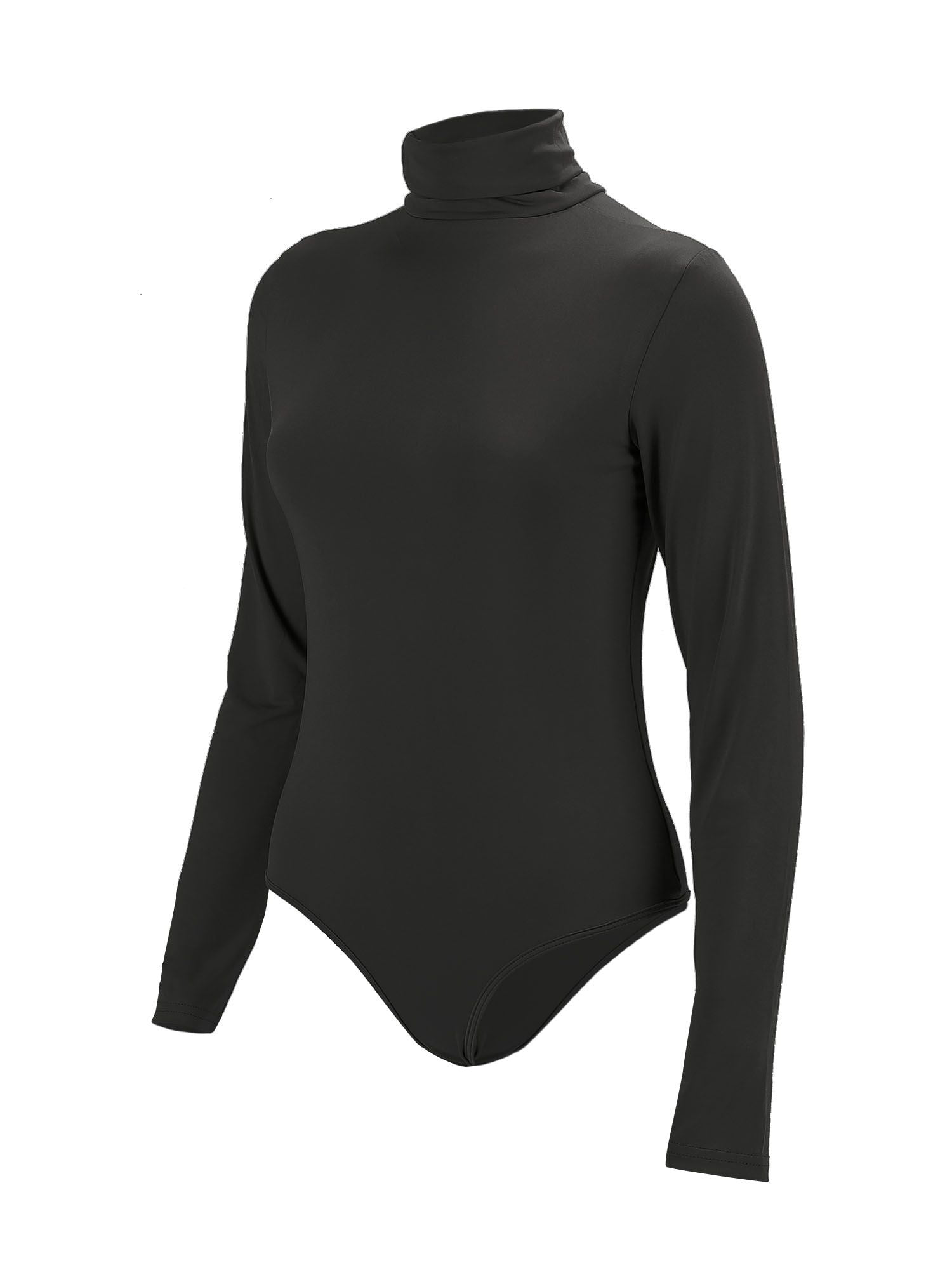 stina レオタード typeE high necked/size L Luxtrada Women's Turtleneck Bodysuit, Long Sleeve, Stretchy
