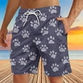 thumbnail image 2 of Stamzod Men's Causal Shorts Print Lightweight Streetwear Swim Trunks Plus Size Quick Dry Beach Shorts on Clearance, 2 of 4