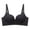 Black., variant on HBGVBA Seamless Bras for Women V Neck Thin Strap Wireless Bra Solid Color Breathable T-shirt Bra