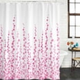 thumbnail image 2 of Pink Shower Curtain, Waterproof Shower Curtains for Bathroom, Polka Dots Watercolor Abstract Art Washable Fabric Bathtub Curtain Set Bath Decor with 12 Hooks Stall 36"x72", 2 of 8