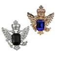 thumbnail image 1 of Broche de alfiler de cuello Sunnimix Vintage águila plata negro, 1 of 8