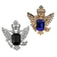thumbnail image 1 of Broche de alfiler de cuello Sunnimix Vintage águila plata negro, 1 of 8