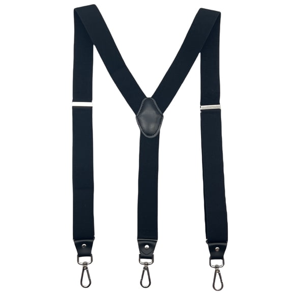 1.38 Inch Adjustable Y-Back Mens Suspenders, Heavy Duty Braces Equipped with Swivel Hooks