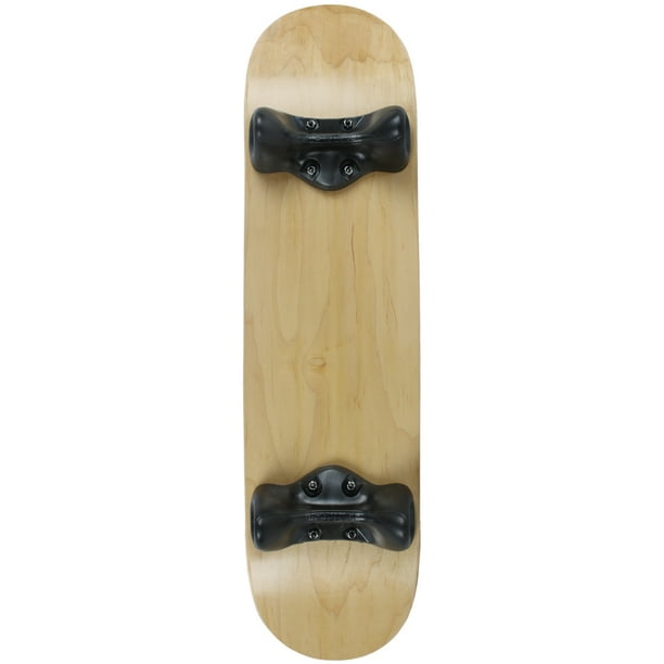 Softrucks Skateboard Indoor Practice Complete 8" Natural Deck with Black Trucks
