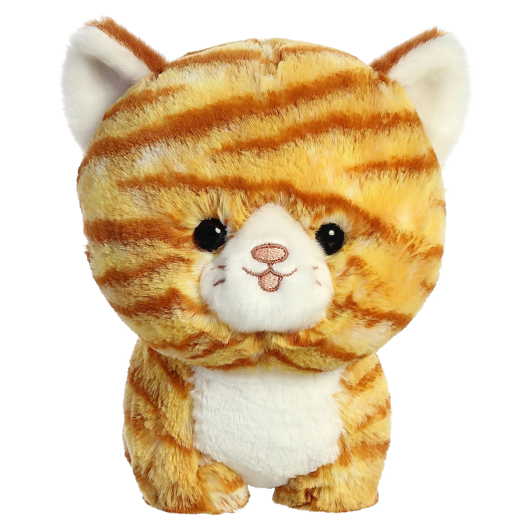 Themogan 7 Tabby Cat Teddy Pets Super Soft Plush Stuffed Animal Toy Orange Walmart Com