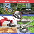 thumbnail image 3 of 8 inch Steel Wire Wheel Brush Cutter Weed Eater Trimmer Head Adapter for Sthil, 3 of 10