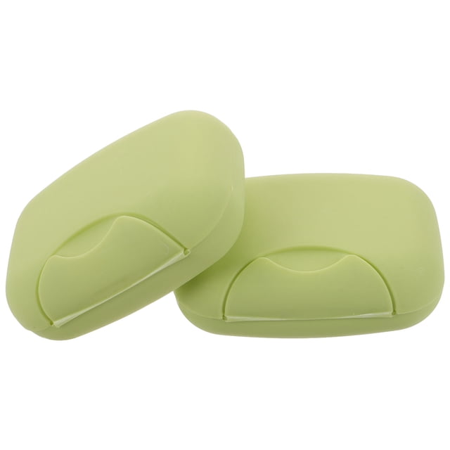 BESTYASH 2Ud Caja Jabón Verde Para Viaje Con Antiderrame Ideal Para Camping Y