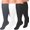 Gray White Black, variant on 3 Pairs Plus Size Copper Compression Socks for Women & Men Circulation 20-30 mmHg - Better Blood Flow, Swelling , Best Support for Medical, Running, Nursing