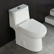 DeerValley Ursa DV-1F52677 Elongated One-Piece Toilet Ceramic  0.8/1.28 GPF Dual Flush Bathroom Toilets