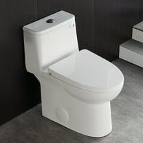 DeerValley Ursa DV-1F52677 Elongated One-Piece Toilet Ceramic 0.8/1.28 GPF Dual Flush Bathroom Toilets