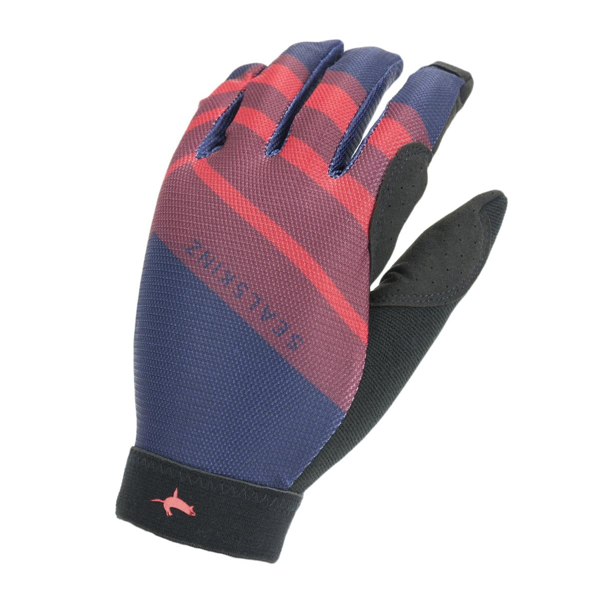 Seal Skinz Solo Super Thin MTB Glove Small Navy Blue/Red/Black