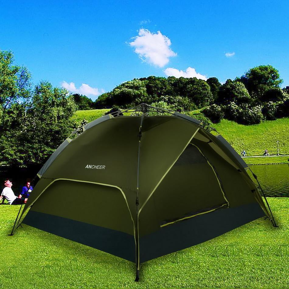 4-Person Instant Camping Tent Waterproof Shelter Dual layer by