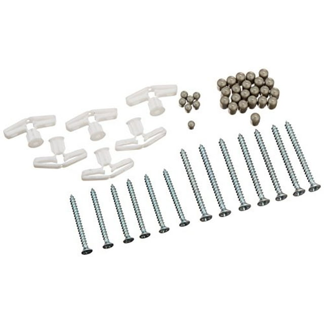 Rubbermaid FastTrack Closet Hardware Kit, White, Adjustable Custom