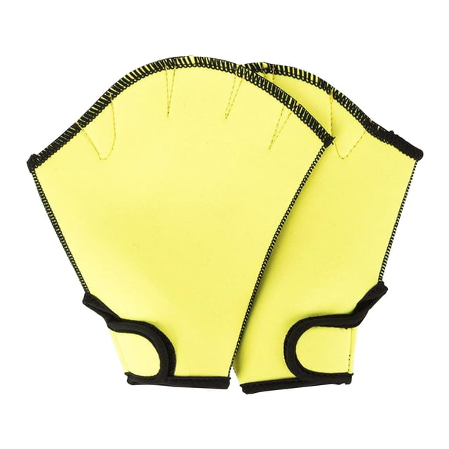Guantes de natación palmeados shamjiam Aquatic Fitness Amarillo M