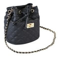 thumbnail image 2 of Lady Bucket Bag Fashion Solid Color Drawstring Crossbody Bag Shoulder Purse, 2 of 10
