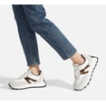 thumbnail image 6 of LUCKY STEP Womens Platform Shoes Chunky Fashion Lace-up Sneakers Casual Shoes,Grey&Leopard, 6 of 10