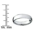 thumbnail image 4 of Metal Masters 5mm Classic Dome Mens Tungsten Carbide Ring Wedding Band, 4 of 6