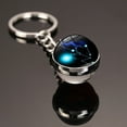 thumbnail image 5 of Double-Sided Time Gemstone Keychain: Exquisite Alloy & Glass Constellation Design, Unisex Style, Perfect Gift, 5 of 12