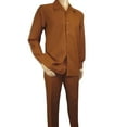thumbnail image 3 of Men's MONTIQUE Two Piece Set Walking Leisure Suit 2372 Cognac Tone on Tone, 3 of 8