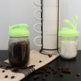 thumbnail image 3 of reCAP® Mason Jars Pour Carry-Loop Lid, Regular Mouth, Glow Green, 3 of 5