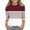 Wine, variant on Abtuhar Summer 3/4 Sleeve Top for Boys and Girls Crew Neck Stripe Print Pullover Base Shirt for 3-14 Years