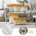 thumbnail image 6 of Thanksgiving Orange Outdoor Waterproof Pillow Covers, Autumn Vintage Fall Maple Leaf Decorative Square Throw Pillowcase Sofa Cushion Sham for Patio/Couch/Chair, 18"x18" 2 Pack, 6 of 8
