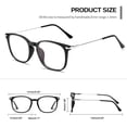 thumbnail image 3 of Joopin Unisex Photochromic Blue Light Blocking Glasses Square Computer Gaming TV Glasses UV400 Protection, 3 of 9