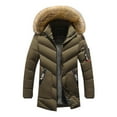 thumbnail image 1 of Gibobby Chamarras para hombre Chamarra de Invierno con Capucha para Hombre, chamarra cortavientos ligero para hombre(Verdemilitary,G), 1 of 4