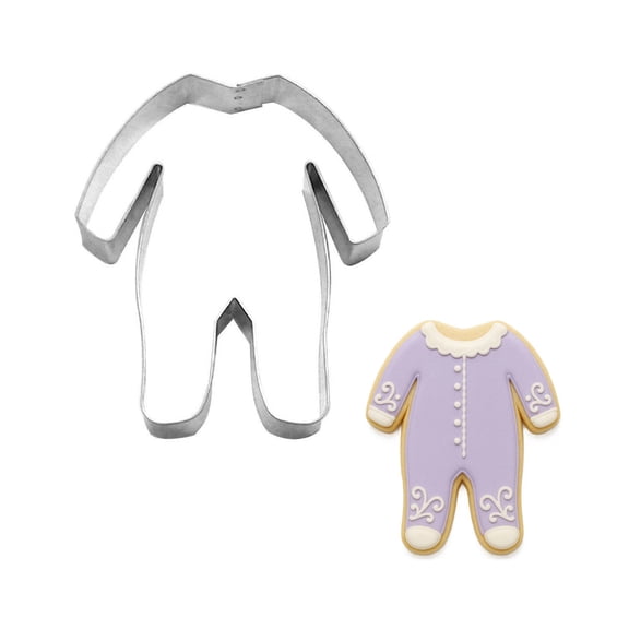 Footie Pajamas Cookie Cutter 4.5 inches K1030 - The Cookie Cutter Shop - Tin Plated Steel Cookie Cutter