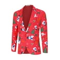 thumbnail image 2 of Men's Christmas Suit Jacket Christmas Fun Ugly Single button Holiday Print, 2 of 5