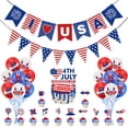 thumbnail image 3 of WMGHA American Stars and Stripes Flag Bunting Garland USA Triangle Banner Patriotic Party Decoration for Fourth of July Independence Memorial Day Party Supplies, 3 of 6