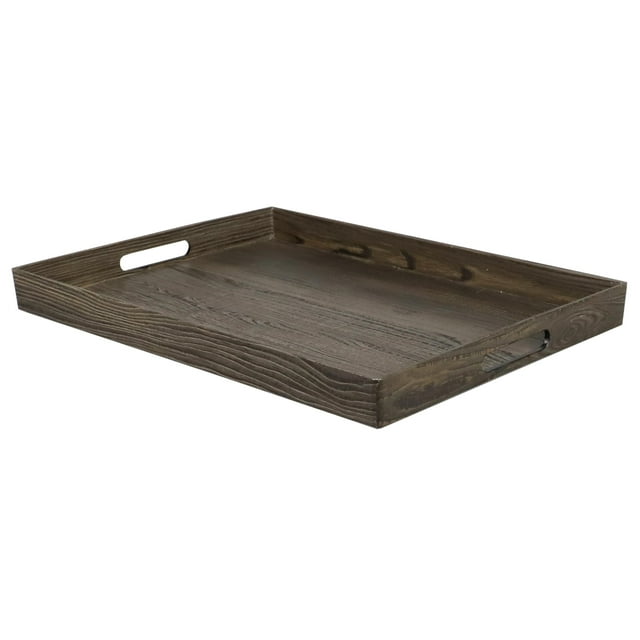 Home Basics Rustique en Bois comme Plateau de Service, Frêne, 13x18 Pouces
