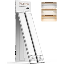 Under Cabinet Lighting, LED Motion Sensor Light Indoor with 3 Color Dimmable, 2000mAh Battery Operated Closet Lights Rechargeable Lamp, Magnetic Under Counter Night Lights Used in Cabinet (12 inches)