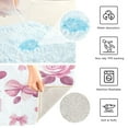thumbnail image 3 of 2 Piece Soft Bathroom Rug Set Pink Roses and Bows Bath Mat and U-Shaped Toilet Contour Rug (16"x24"+20"x24"), 3 of 7
