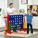 thumbnail image 4 of Set Conecta 4 Gigante Costway para Niños y Adultos 74 cm 42 Piezas Rojo, 4 of 9