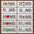 thumbnail image 2 of Injueey Colgador para puerta delantera con 10 carteles de repuesto, tablero para colgar en la pared de bienvenida del país, adorables Kits de decoración para fiestas, 2 of 6